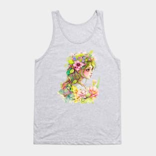 Flower Garden Fairy Aesthetic Tank Top